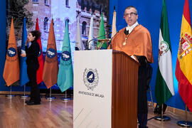 Discurso de investidura de Bernardo Quintero como Doctor "Honoris Causa" por la Universidad de Málaga. Paraninfo. Marzo de 2025