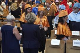 Comitiva académica. Investidura de Hermanfrid Schubart, Alejandro Portes y Luis Enrique de la Villa como Doctores "Honoris Causa" por la Universidad de Málaga. Paraninfo. Octubre de 2024