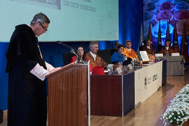 Discurso de Teodomiro López. Investidura de Bernardo Quintero como Doctor "Honoris Causa" por la Universidad de Málaga. Paraninfo. Marzo de 2025