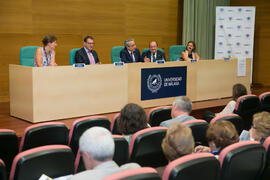 Mesa presidencial. Inauguración del XXVI Encuentro Anual de la Asociación Von Humboldt de España. Edificio del Rectorado. Septiembre de 2017