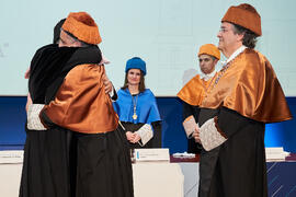 Investidura de Bernardo Quintero como Doctor "Honoris Causa" por la Universidad de Málaga. Paraninfo. Marzo de 2025