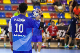 Partido Japón - Corea del Sur. Categoría masculina. Campeonato del Mundo Universitario de Balonmano. Antequera. Julio de 2016