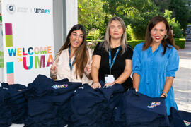 Stand de "Welcome to UMA". III Encuentro de Bienvenida para los participantes del "Buddy Program". Jardín Botánico. Octubre de 2019