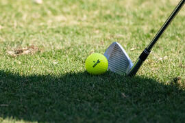 Detalle de la jugada. Campeonato Europeo de Golf Universitario. Antequera. Junio de 2019