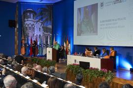 Discurso de Luis Enrique de la Villa en su investidura como Doctor "Honoris Causa" por la Universidad de Málaga. Paraninfo. Octubre de 2024