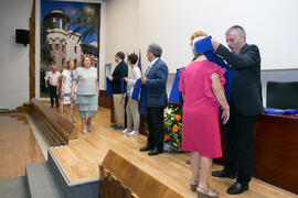 Graduación del curso del Aula de Mayores de la Universidad de Málaga. Paraninfo. Junio de 2017