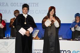 Investidura de Andrea Goldsmith como doctora "Honoris Causa" por la Escuela Técnica Superior de Ingeniería de Telecomunicación de la Universidad de Málaga. Paraninfo. Octubre de 2024