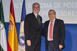 Toma de posesión de Carlos de las Heras Pedrosa como catedrático del Área de Comunicación Audiovisual y Publicidad de la Universidad de Málaga. Paraninfo. Diciembre de 2022
