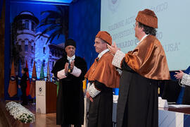 Investidura de Bernardo Quintero como Doctor "Honoris Causa" por la Universidad de Málaga. Paraninfo. Marzo de 2025