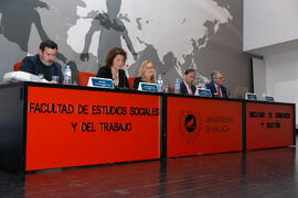 Mesa redonda. Décimo Aniversario de colaboración de la Universidad de Málaga y la Universidad Nacional de Incheon. Complejo de Estudios Sociales y Comercio. Octubre de 2019