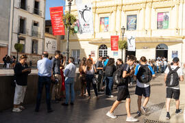 Momentos previos a la apertura del Curso Académico 2019-2020 de la Escuela Técnica Superior de Arquitectura de la Universidad de Málaga. Teatro Cervantes. Octubre de 2019