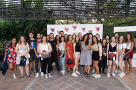 Photocall. Welcome to UMA. Bienvenida a los alumnos de intercambio internacional de la Universidad de Málaga. Jardín botánico. Octubre de 2019
