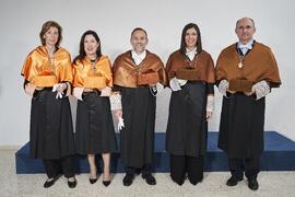 Foto de grupo. Toma de posesión del Rector de la Universidad de Málaga y su equipo de gobierno. P...