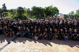 Foto de grupo tras el III Encuentro de Bienvenida para los participantes del "Buddy Program". Jardín Botánico. Octubre de 2019