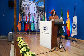 Discurso de investidura de Andrea Goldsmith como doctora "Honoris Causa" por la Escuela Técnica Superior de Ingeniería de Telecomunicación de la Universidad de Málaga. Paraninfo. Octubre de 2024