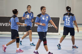 Partido India - Japón. Categoría femenina. Campeonato del Mundo Universitario de Balonmano. Antequera. Junio de 2016