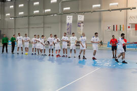 Partido China Taipei - Rusia. Categoría masculina. Campeonato del Mundo Universitario de Balonmano. Antequera. Junio de 2016