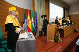Investidura como Doctor "Honoris Causa" de Edmund Neugebauer por la Facultad de Medicina de la Universidad de Málaga. Edificio del Rectorado. Noviembre de 2016