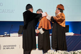Investidura de Bernardo Quintero como Doctor "Honoris Causa" por la Universidad de Málaga. Paraninfo. Marzo de 2025
