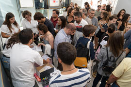 Momentos previos a la apertura del Curso Académico 2019-2020 de la Escuela Técnica Superior de Arquitectura de la Universidad de Málaga. Teatro Cervantes. Octubre de 2019
