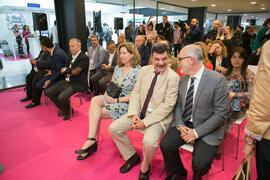 Asistentes a la inauguración de la IV Feria de Empleo de la Universidad de Málaga. Escuela Técnica Superior de Ingenierías Industriales. Mayo 2018