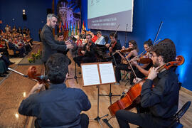 Interpretación musical. Entrega de la Medalla de Oro de la Universidad de Málaga a la Universidad de Córdoba y a la Universidad de Sevilla. Paraninfo. Junio de 2023