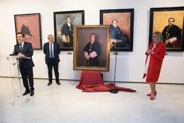 Presentación del cuadro de la rectora Adelaida de la Calle en la Galería de Rectores de la Universidad de Málaga. Edificio del Rectorado. Marzo de 2019