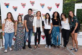 Photocall. Welcome to UMA. Bienvenida a los alumnos de intercambio internacional de la Universidad de Málaga. Jardín botánico. Octubre de 2019