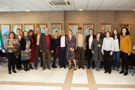 Foto familia de la reunión del Primer Plan Estratégico de la Facultad de Filosofía y Letras de la Universidad de Málaga. Campus de Teatinos. Noviembre de 2019