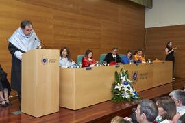 Laudatio de Enrique Baena Peña. Investidura como "Doctores Honoris Causa" de Antonio García Berrio y Pilar Palomo Vázquez por la Facultad de Filosofía y Letras de la Universidad de Málaga. Edificio del Rectorado. Junio de 2024