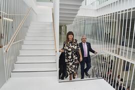 Visita a la nueva facultad de Psicología y Logopedia de la Universidad de Málaga tras su inauguración. Campus de Teatinos. Octubre de 2022