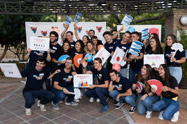 Voluntarios. Welcome to UMA. Bienvenida a los alumnos de intercambio internacional de la Universidad de Málaga. Jardín botánico. Octubre de 2019