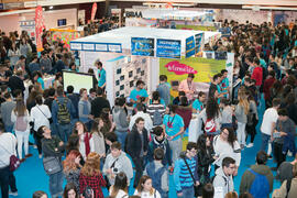 Estand de Informática en las Jornadas de Puertas Abiertas de la Universidad de Málaga. Complejo P...