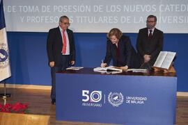 Toma de posesión de María del Carmen Sánchez Hernández como catedrática del Área de Derecho Civil de la Universidad de Málaga. Paraninfo. Diciembre de 2022