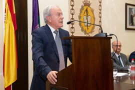 Intervención de Joaquín Fernández-Crehuet. Celebración de San Lucas. Facultad de Medicina. Noviembre de 2019