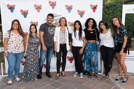 Photocall. Welcome to UMA. Bienvenida a los alumnos de intercambio internacional de la Universidad de Málaga. Jardín botánico. Octubre de 2019