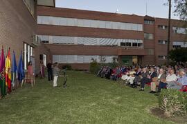 Intervención de Lola Tous. Homenaje al personal jubilado de la Facultad de Ciencias Económicas y Empresariales. Campus de El Ejido. Septiembre de 2022