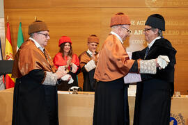 Investidura de Aníbal Ollero como Doctor "Honoris Causa" por la Universidad de Málaga. Edificio del Rectorado. Mayo de 2025