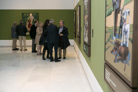 Ambiente en la inauguración de la exposición "Aguatintas por Seguiriyas", de Eugenio Ch...