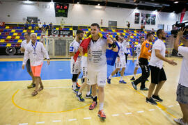 Partido Universidad de Suceava - Universidad de Duisburg-Essen. Categoría masculina. Campeonato Europeo Universitario de Balonmano. Antequera. Julio de 2017
