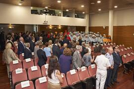 Comitiva Académica. Investidura como "Doctores Honoris Causa" de Antonio García Berrio y Pilar Palomo Vázquez por la Facultad de Filosofía y Letras de la Universidad de Málaga. Edificio del Rectorado. Junio de 2024