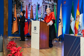 Discurso de investidura de Miquel Roca i Junyent como Doctor "Honoris Causa" por la Universidad de Málaga. Paraninfo. Diciembre de 2024