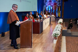 Discurso de investidura de Bernardo Quintero como Doctor "Honoris Causa" por la Universidad de Málaga. Paraninfo. Marzo de 2025
