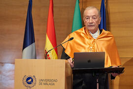 Discurso de investidura de Jorge Martínez-Vázquez como Doctor "Honoris Causa" por la Universidad de Málaga. Edificio del Rectorado. Julio de 2025