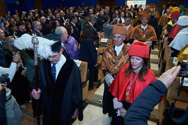 Comitiva académica. Investidura de Bernardo Quintero como Doctor "Honoris Causa" por la Universidad de Málaga. Paraninfo. Marzo de 2025