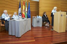 Laudatio de Asunción Rallo Gruss. Investidura como "Doctores Honoris Causa" de Antonio García Berrio y Pilar Palomo Vázquez por la Facultad de Filosofía y Letras de la Universidad de Málaga. Edificio del Rectorado. Junio de 2024
