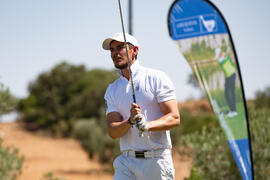 Jugador de la Universidad de Mannheim. Campeonato Europeo de Golf Universitario. Antequera. Junio...