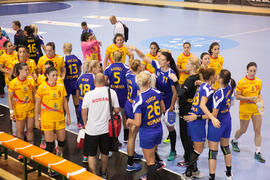 Partido Rumanía - España. Categoría femenina. Campeonato del Mundo Universitario de Balonmano. Antequera. Junio de 2016