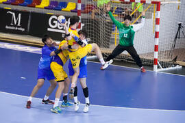 Partido Japón - España. Categoría masculina. Campeonato del Mundo Universitario de Balonmano. Antequera. Julio de 2016