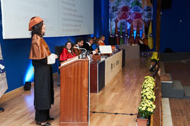 Discurso de investidura de Andrea Goldsmith como doctora "Honoris Causa" por la Escuela Técnica Superior de Ingeniería de Telecomunicación de la Universidad de Málaga. Paraninfo. Octubre de 2024